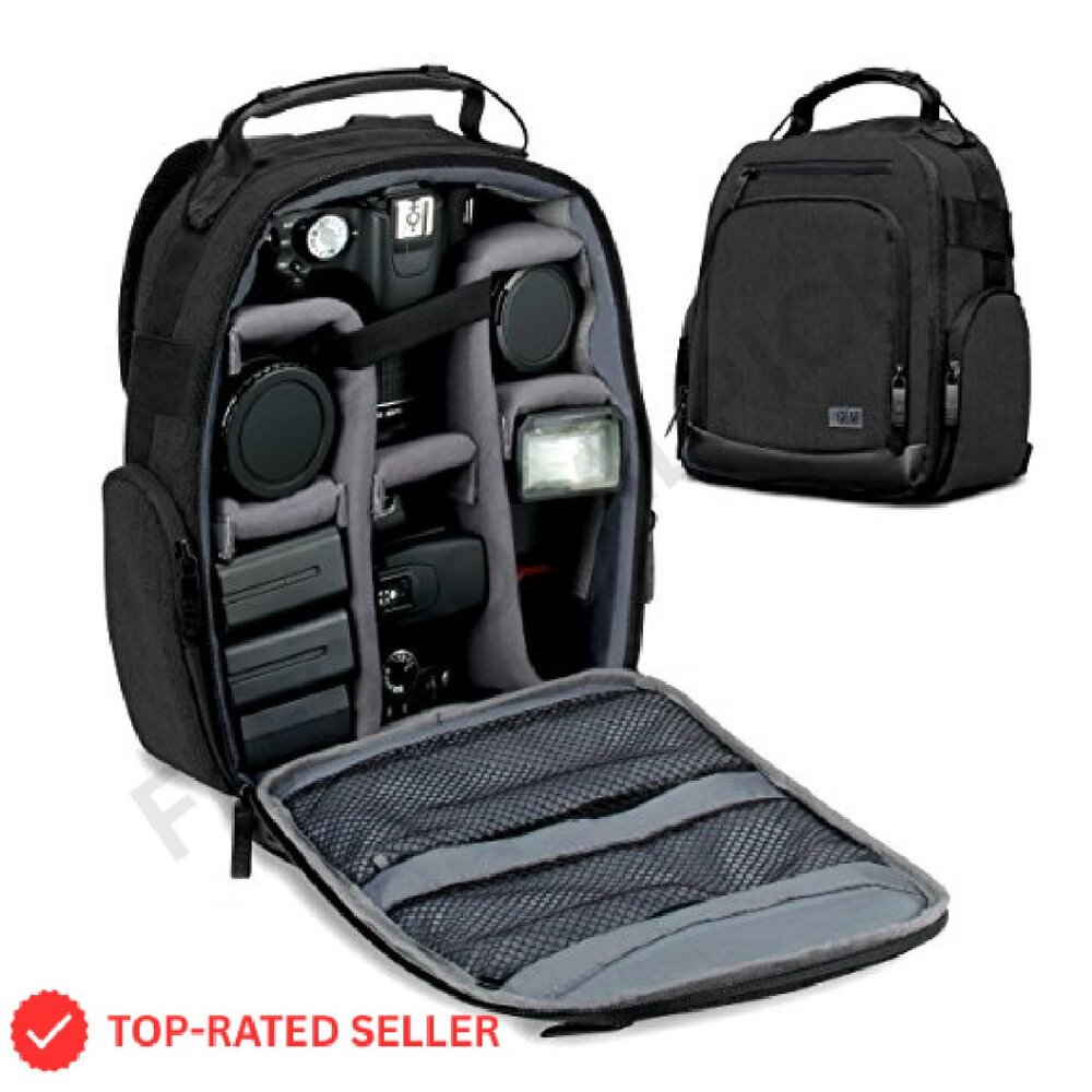 Portable Dslr Camera Backpack Customizable Divide… - image 2
